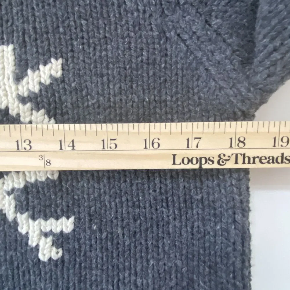 Gap 03 Y2K Snowflake Festive Pullover Knit Crewneck Sweater Kids Holiday XL (12)